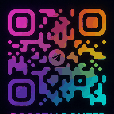 QR-код на Telegram-канал @portalrouter
